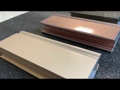 6061 Perfil de extrusión de aluminio en polvo pintado / anodizado para ascensor