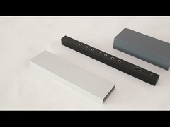 Pintura en polvo / Anodizado de perfiles de extrusión de aluminio 6061 con perforación / corte