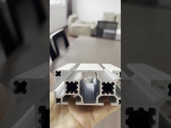 Sistema de perfiles de aluminio T6 Temper 40X40 ranura de corte de flexión de fresado anodizado