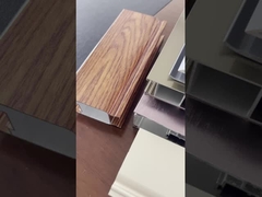 Cable de extrusión de aleación 6063 / 6061 de aluminio tubo rectangular para trenes