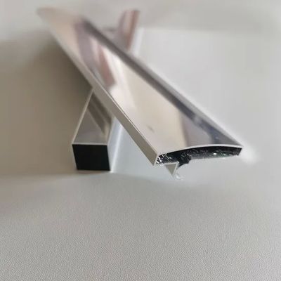 Custom Polished Bright Anodized Aluminum Extrusion Profile for Shower Room with Precision Cutting