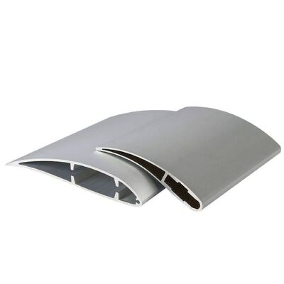 6063 Alloy Aluminum Fan Blade with Sandblasting Anodized Surface and Customized Dimension for Industrial Cooling