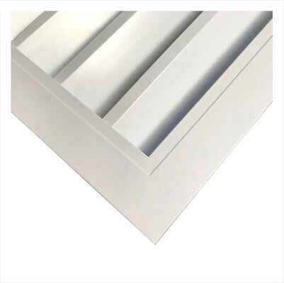 Customized Dimension 6063 Alloy Aluminum Louver Profile with Powder Paint for Ventilation Window Blade