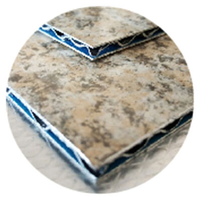 Fireproof Light Weight Ultra Flat Aluminum Core Composite Panel ACCP for Decorative Cladding