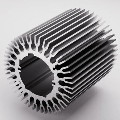 6063 Powder Painted Custom Aluminum Heater Housing Extrusion Profile for Industrial Heating Modules