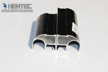 6063 6060 formas de aluminio de Customerized del color del negro del perfil de las protuberancias de la puerta