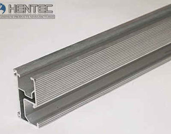 Anodización de plata pulida hardware de los soportes de techo del panel solar del carril
