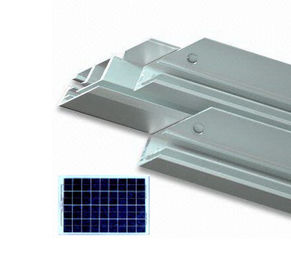 Bronce de aluminio anodizado plateado 35*35m m del satén del claro del marco del panel solar