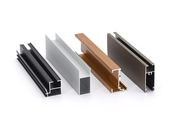 6063 perfiles de la protuberancia de la ventana de aluminio T5 muelen el rasguño anti acabado