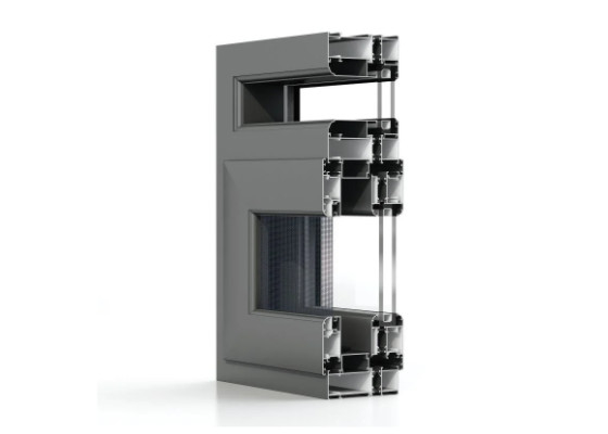 Perfiles anodizados de las protuberancias de la ventana de aluminio con la tira terminal