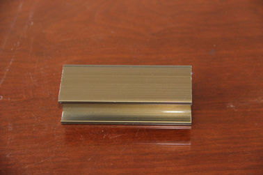 Protuberancias de aluminio cuadradas/perfil con de oro, color plata de la aleación de aluminio 6061