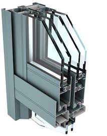 Perfil de aluminio de la pared de cortina 6061 T6 para los edificios industriales