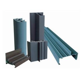 Perfiles revestidos de la protuberancia de la ventana de aluminio del grano de madera del OEM 6005 para las puertas y Windows del hotel