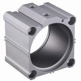 El molino finihsed el cilindro de aluminio industrial Shell del perfil 6063 con trabajar a máquina del CNC
