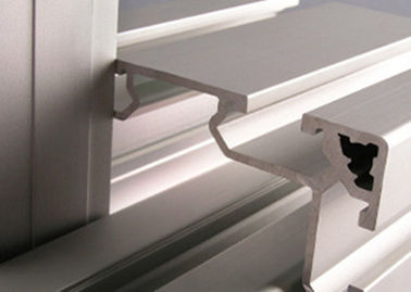 Perfil 6005/6061 del aluminio de la maquinaria de los trenes, claro/barra de aluminio de la protuberancia del satén