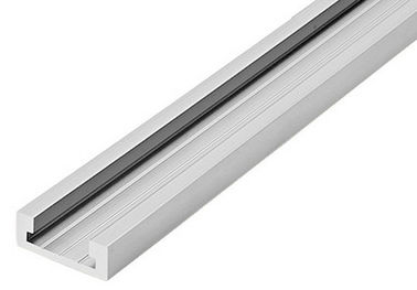 El canal de aluminio anodizado de la protuberancia del perfil de aluminio de la construcción empareda ligeramente el tipo de U