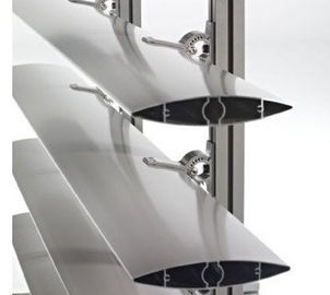 El aluminio ciega perfiles de la protuberancia/las cuchillas de turbina verticales de viento de la protuberancia de aluminio