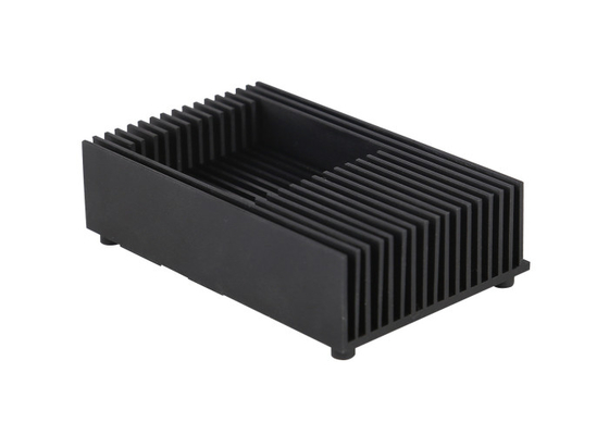 Sinque de calor pulido 6082 Revestimiento de aluminio extruido Caja de control de movimiento incrustada