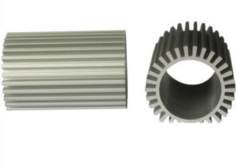 Perfil de aluminio industrial anodizado plateado, disipador de calor de aluminio/radiador de aluminio