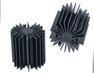 El disipador de calor del girasol/los perfiles de aluminio de la protuberancia del disipador de calor para la luz llevada, se ennegrece anodizado