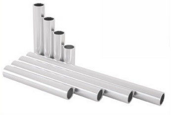 Tubo de aluminio anodizado plateado con CNC que trabaja a máquina, perforación/corte