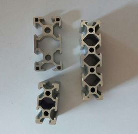 Perfil de aluminio industrial anodizado plateado, protuberancia de la aleación de aluminio 6063