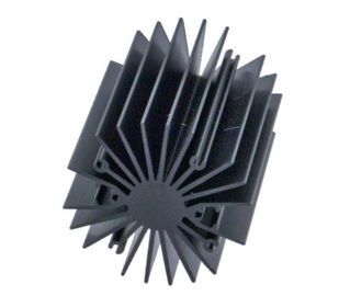 Perfiles de aluminio del disipador de calor del anodizado en negro/perfiles del disipador de calor para la luz llevada