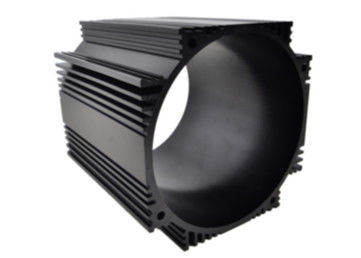 El negro anodizó el perfil de aluminio industrial/el cilindro Shell para el compartimento del motor