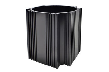 cilindro de aluminio anodizado negro de encargo ISO9000 de Shell del cilindro de aluminio