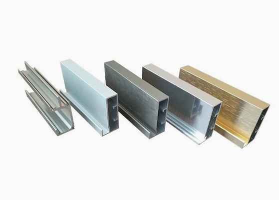 Profiles de extrusión de aluminio industrial de anodizado brillante Mecanizado CNC personalizado