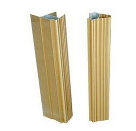 10 um anodizaron 6063 t5 sacaron los perfiles de aluminio para la luz de las puertas deslizantes/el titanio oscuro