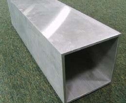 Tubo rectangular acabado molino industrial de la protuberancia de aluminio para el motor Shell