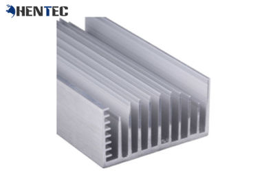 6005 perfiles de aluminio de la protuberancia del disipador de calor del Alodine de la aleación con trabajar a máquina del CNC