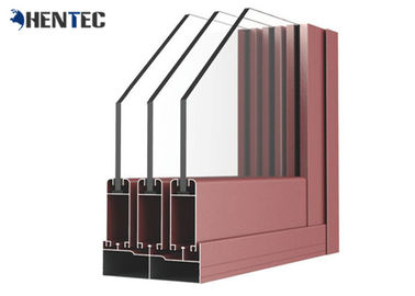 Pulverice los perfiles de pintura de la protuberancia de la ventana de aluminio/los perfiles de aluminio estándar de la protuberancia