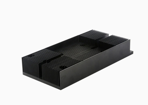 Profiles de extrusión de anodizador de aluminio de tamaño grande 6060 negro T66