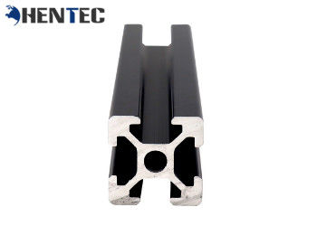 T - Tratamiento anodizado negro de aluminio industrial de Suface de la protuberancia del perfil de la ranura