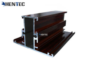 Secciones modificadas para requisitos particulares perfiles de aluminio de madera de la protuberancia del metal del perfil de la construcción del grano