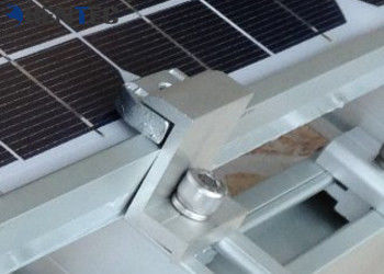 Sistema solar 6063 del soporte de techo de la abrazadera del extremo del picovoltio - el aluminio T5 sacó los perfiles