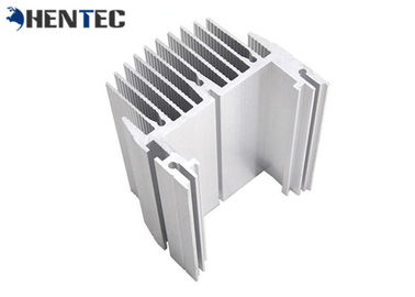 El radiador de aluminio/la protuberancia de aluminio del disipador de calor perfila la plata anodizada