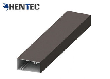 El aluminio de la pintura del polvo sacó tubo rectangular de Alu de los perfiles