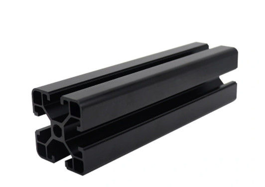 T anodizado negro ranuró sistemas que enmarcaban de la protuberancia de aluminio T6