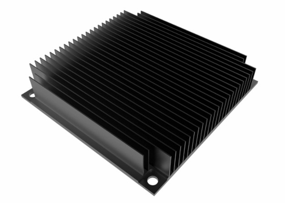 6005 perfiles sacados anodizados negros del disipador de calor para el equipo de audio
