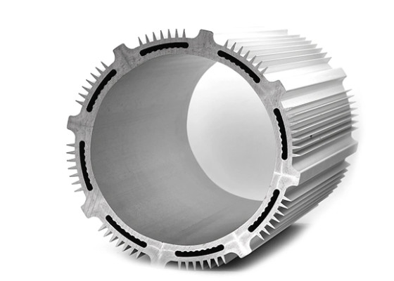 Cilindro negro plateado Shell With Longlife del perfil de aluminio industrial 6063 T5