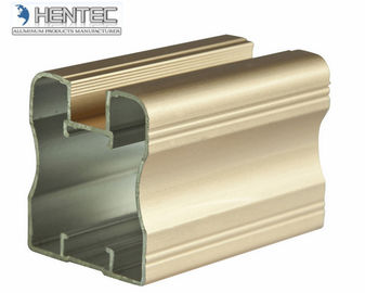 Perfiles anodizados bronce de Extrusin de la ventana de aluminio, con Mchining acabado