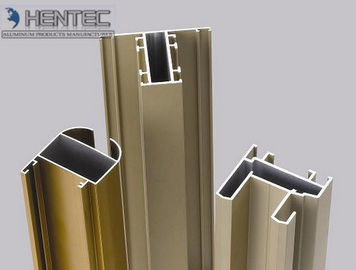 Perfiles anodizados oro de la protuberancia de la ventana de aluminio, marco de ventana de aluminio sacado
