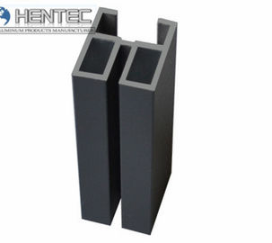 Perfiles de aluminio de la protuberancia de PVDF para la puerta deslizante, con trabajar a máquina acabado