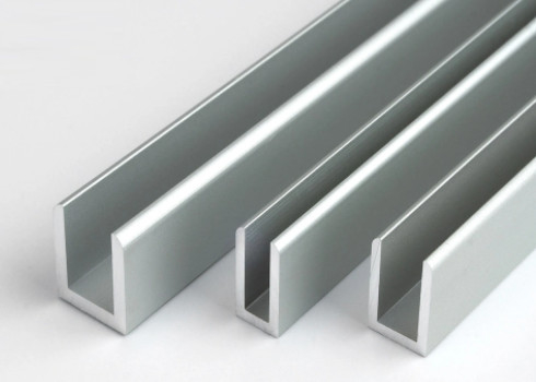 U forma el perfil de aluminio de la protuberancia pulveriza la construcción industrial pintada
